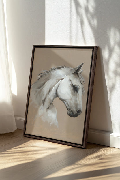 Cheval de Sable, Oeuvre sur toile étirée
