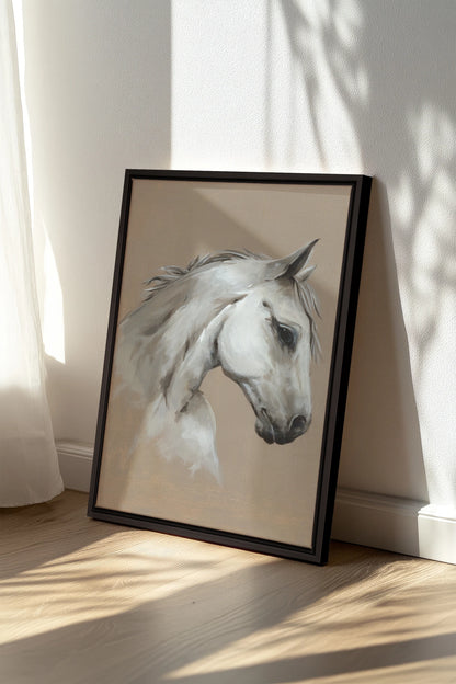 Cheval de Sable, Oeuvre sur toile étirée