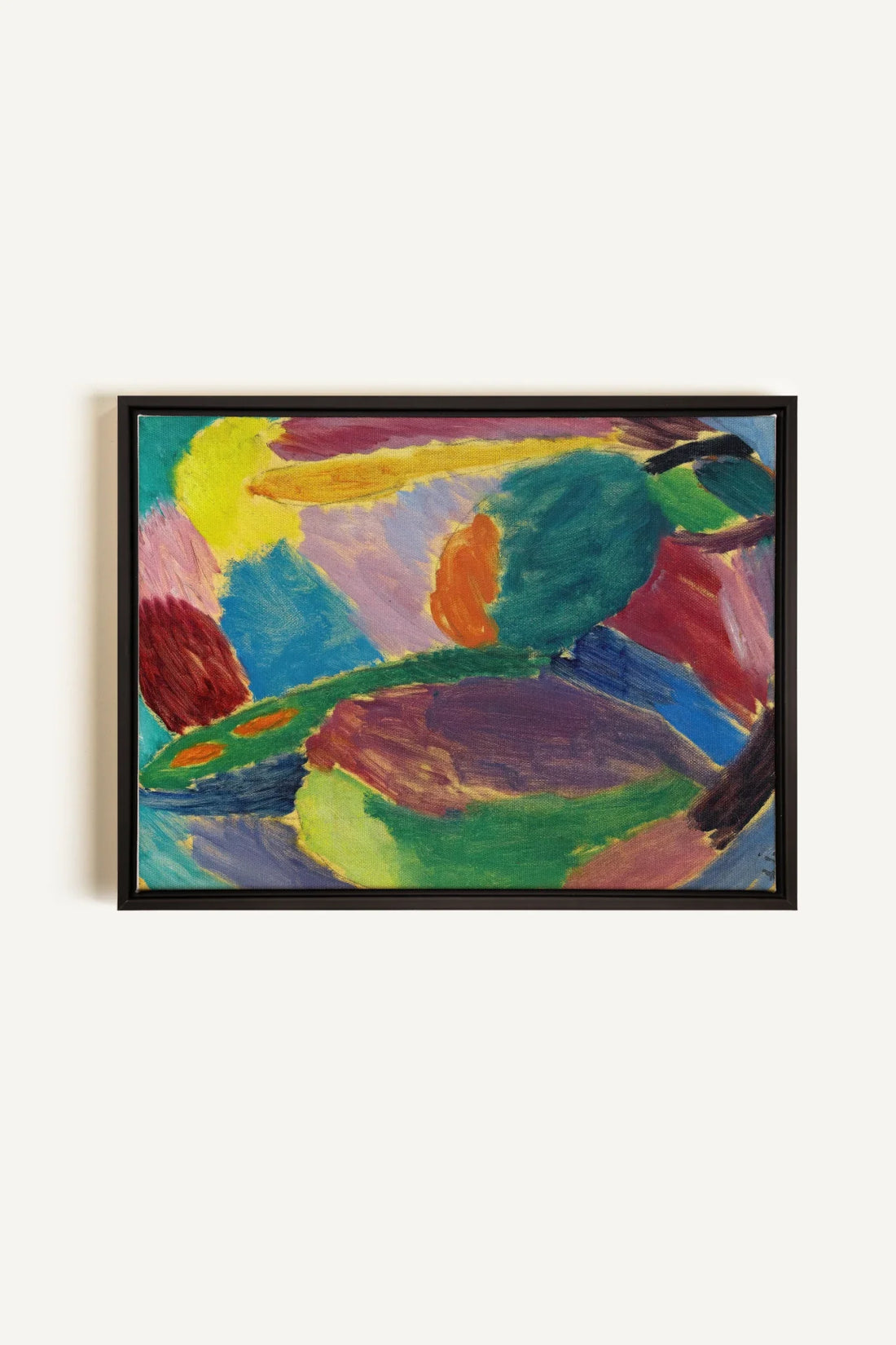 ELECTRIC BLOOM, Oeuvre sur toile étirée, encadré Noir