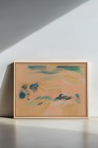 SKETCH OF LIGHT, Oeuvre sur toile étirée, encadré Naturel Clair