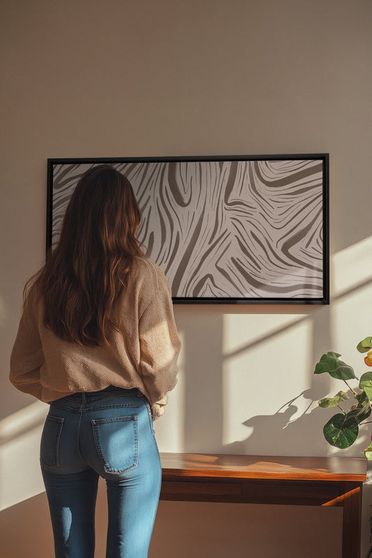WILD WAVES, Oeuvre sur toile étirée