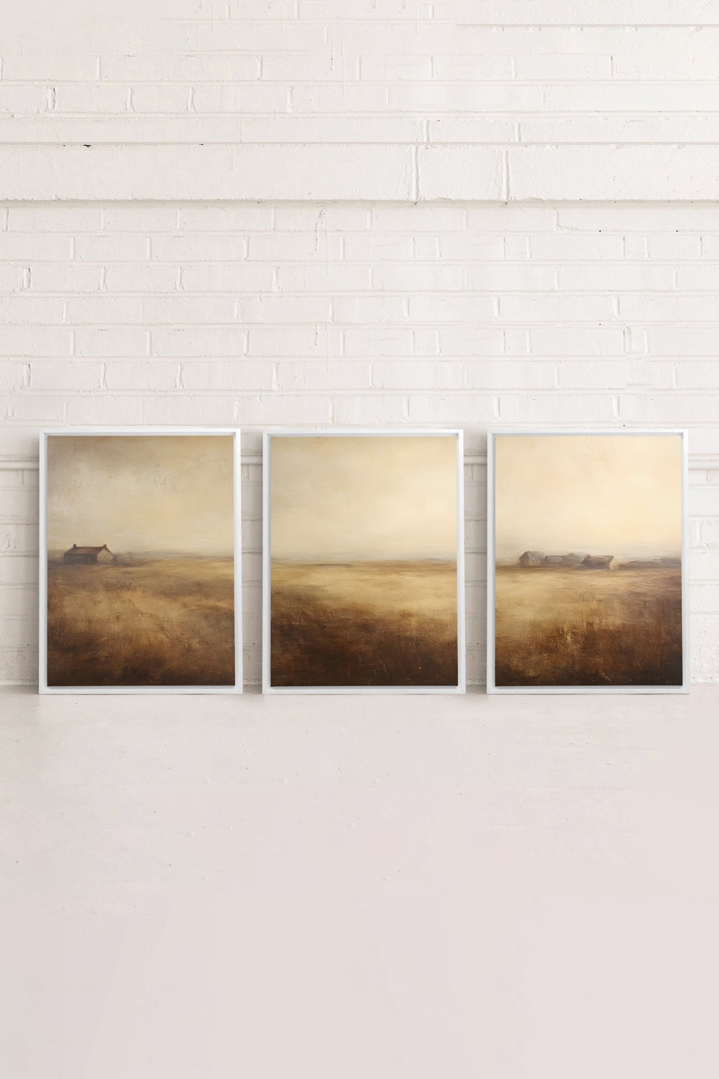 TRIO D'ANTAN (3 works on stretched canvas)