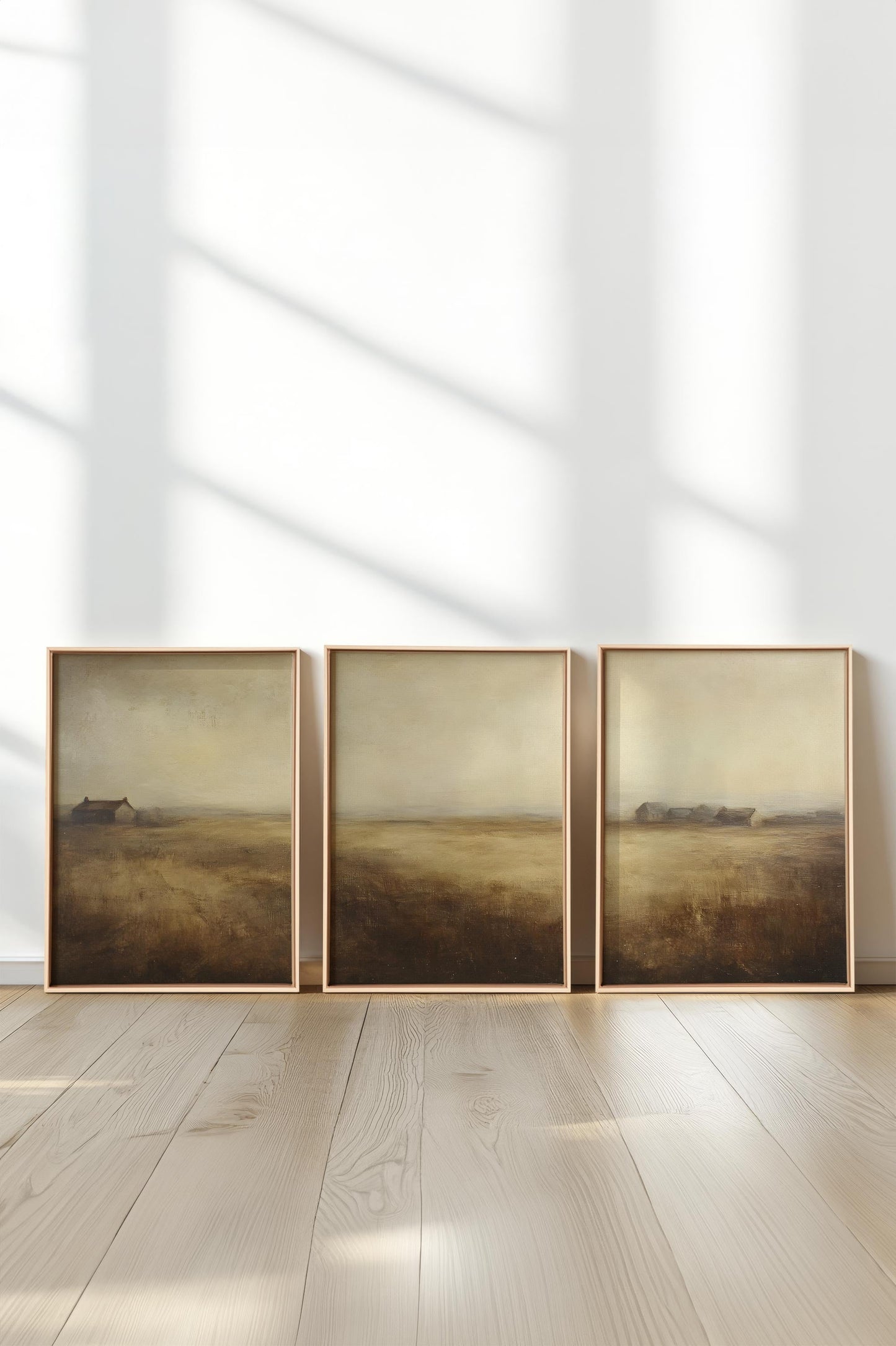 TRIO D'ANTAN (3 works on stretched canvas)