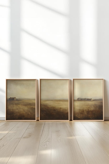 TRIO D'ANTAN (3 works on stretched canvas)