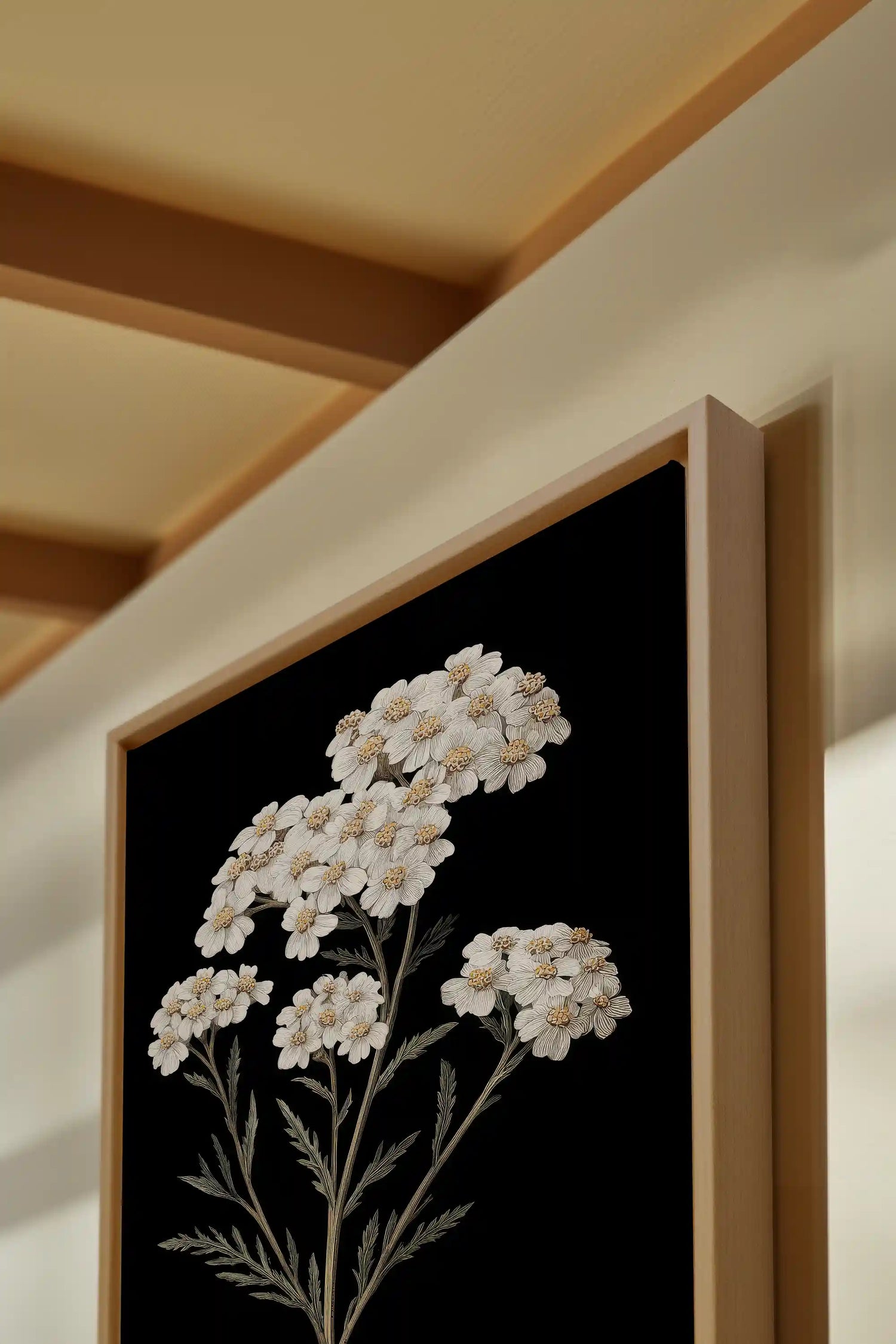 NATURAL GRACE, Oeuvre sur toile étirée, encadré Naturel Clair