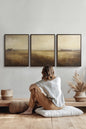 TRIO D'ANTAN (3 works on stretched canvas)