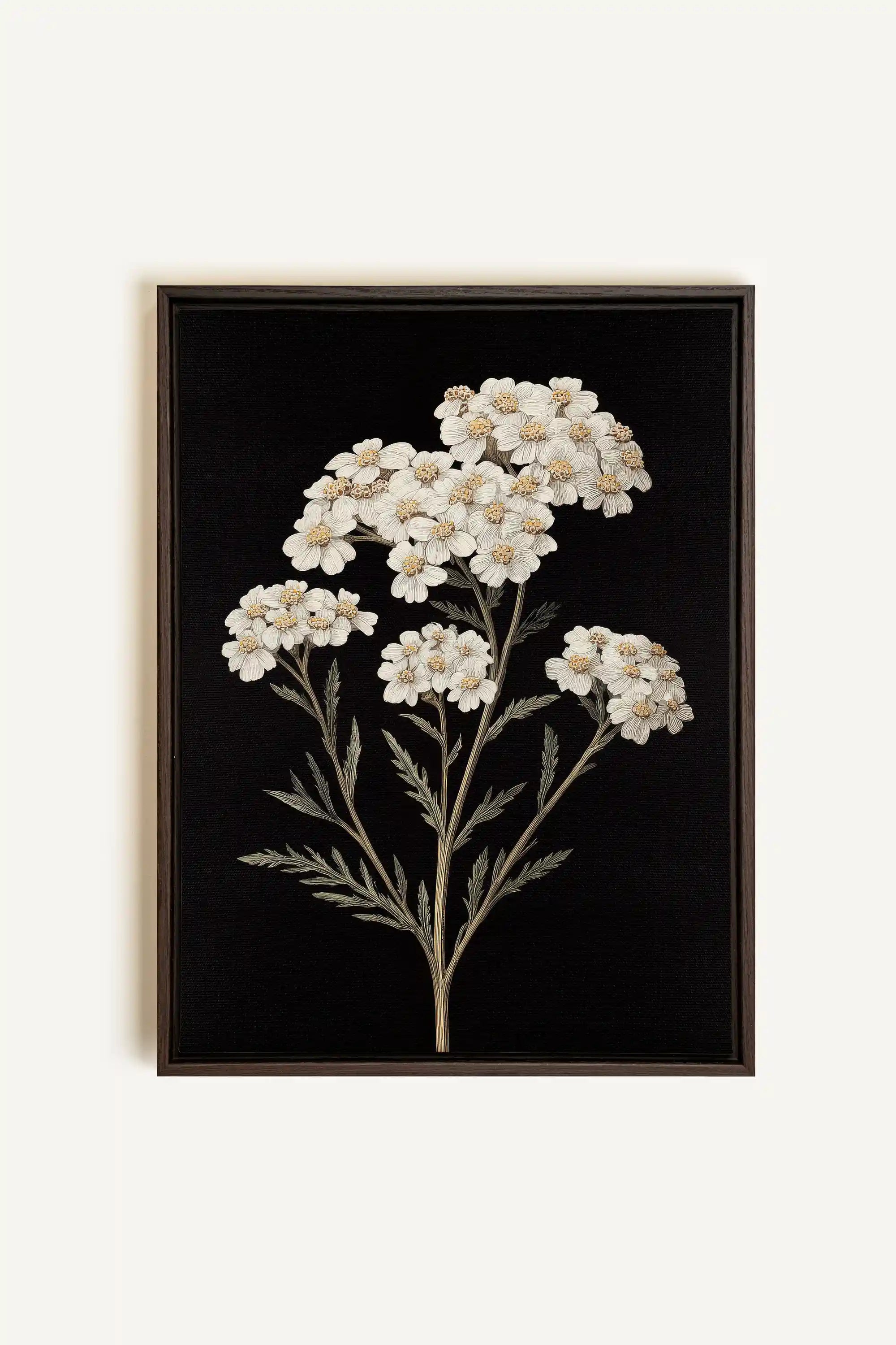 NATURAL GRACE, Work on stretched canvas, framed Walnut Brown