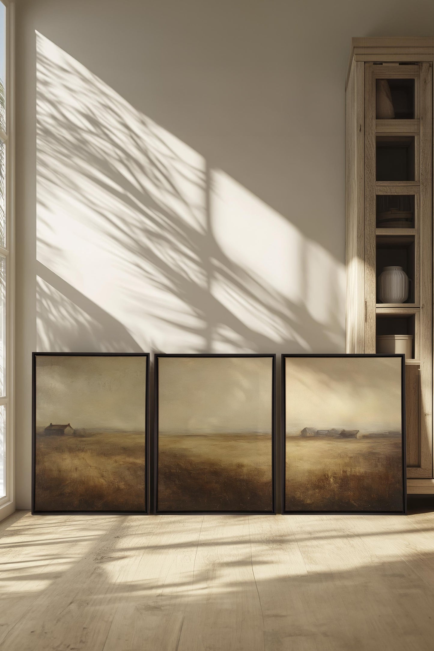 TRIO D'ANTAN (3 works on stretched canvas)