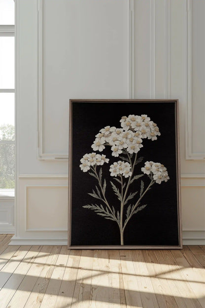 NATURAL GRACE, Oeuvre sur toile étirée, encadré Brun Chêne