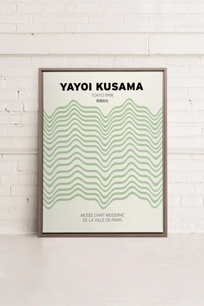 OLEKA CANVAS - YAYOI I, Oeuvre sur toile étirée, encadré Brun Chêne