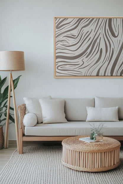 WILD WAVES, Oeuvre sur toile étirée