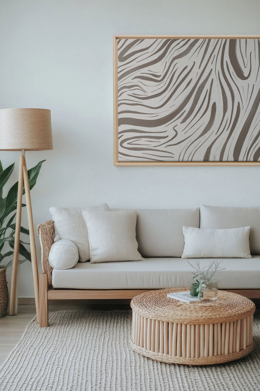 WILD WAVES, Oeuvre sur toile étirée