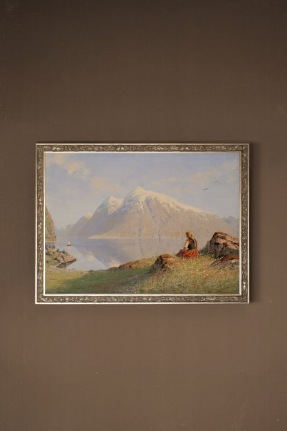 LA SOUFFLE DES CIMES, CADRE VINTAGE ARGENT