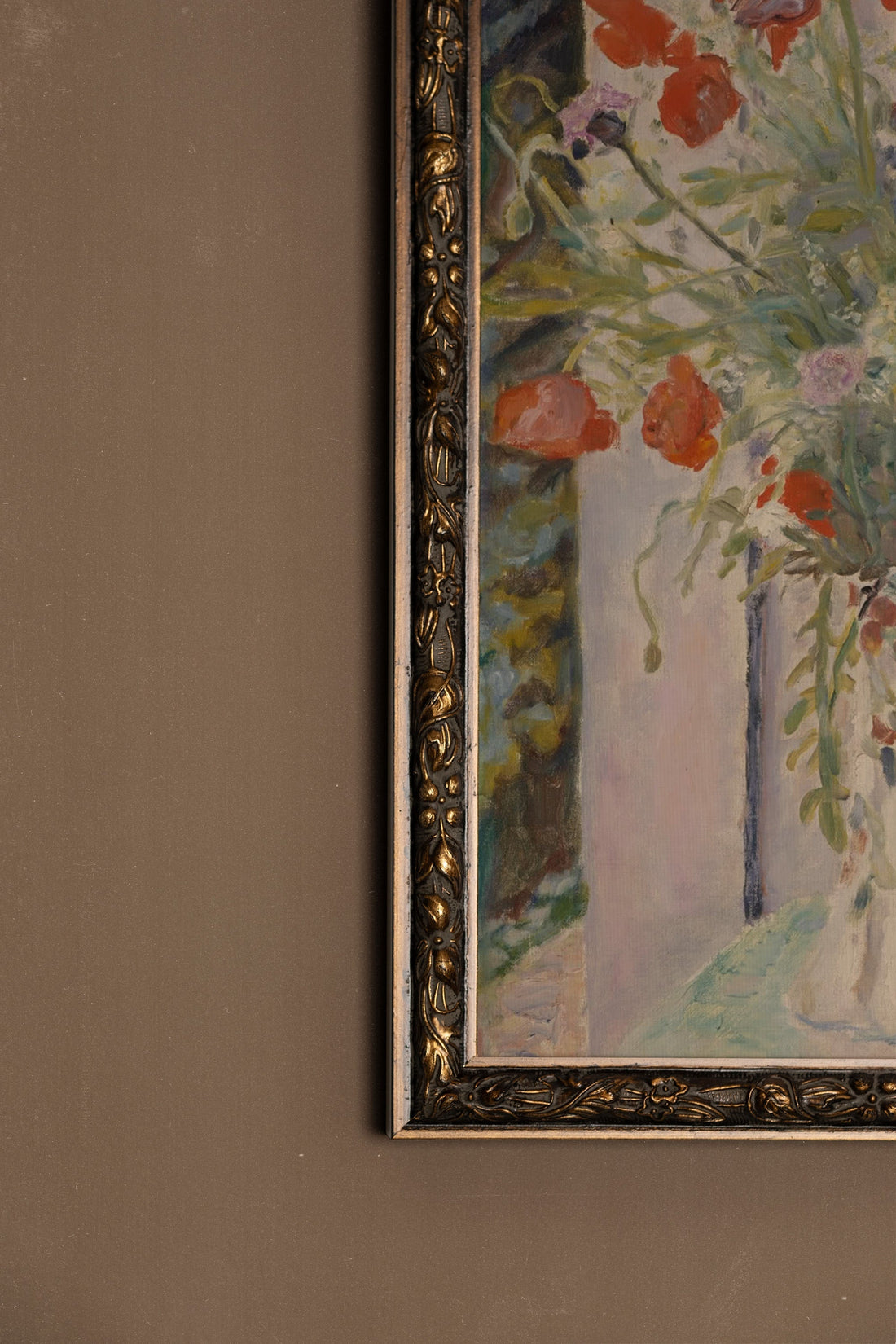 ÉCLATS DE PRINTEMPS, Artwork on rigid canvas, framed in Vintage Bronze