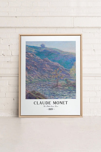 OLEKA CANVAS - THE PETITE CREUSE RIVER, Oeuvre sur toile étirée, encadré Naturel Clair