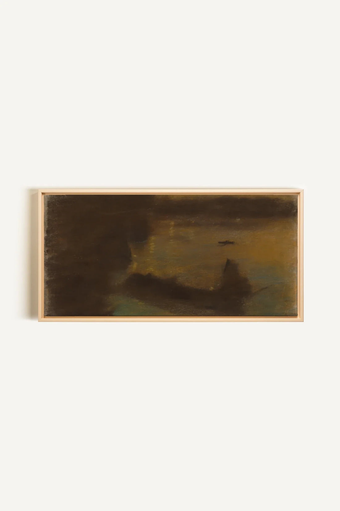 ASH GLOW, Artwork on stretched canvas, framed Natural Light