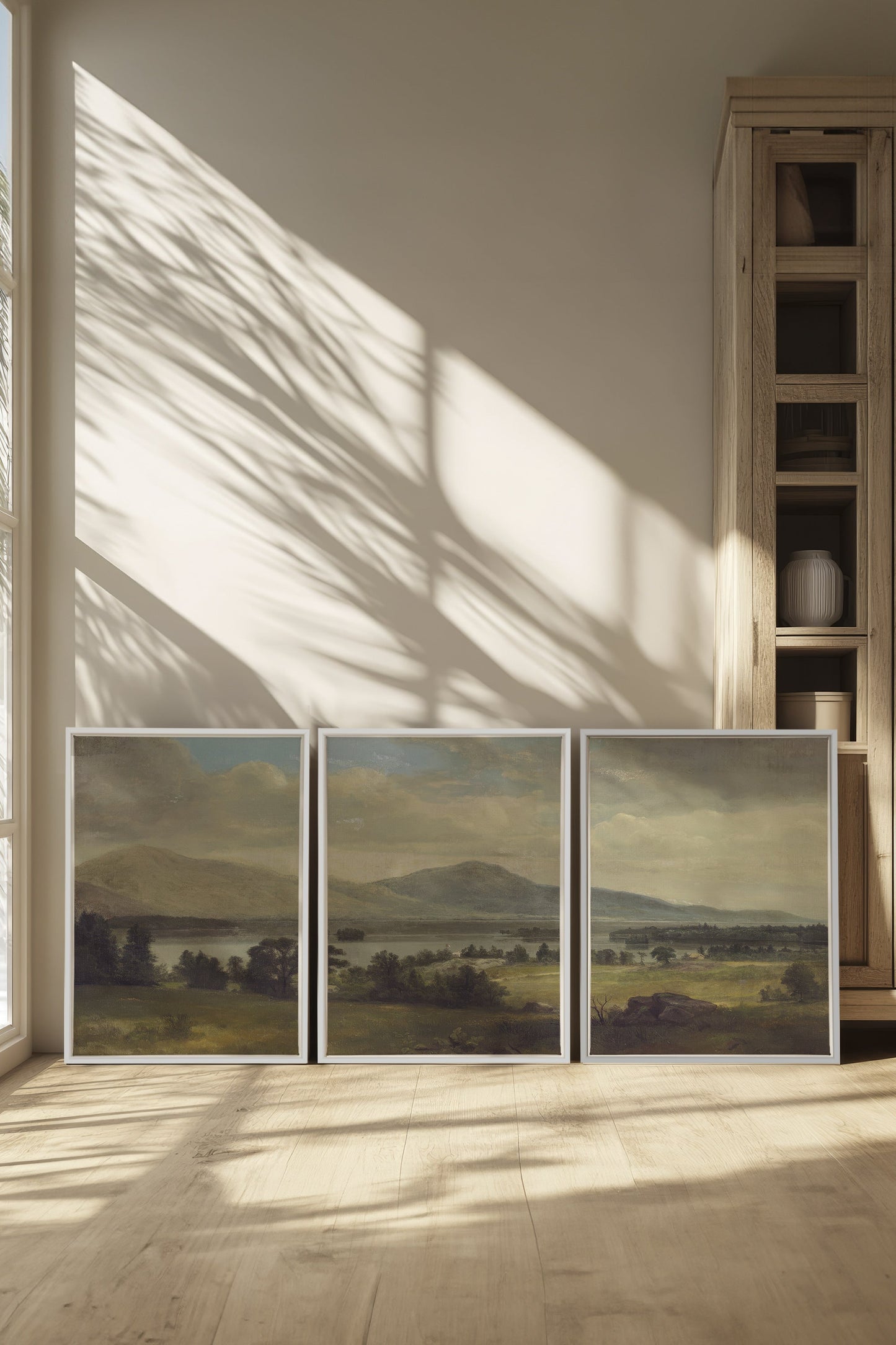TRIO DES SAISONS DOUCES (3 works on stretched canvas)