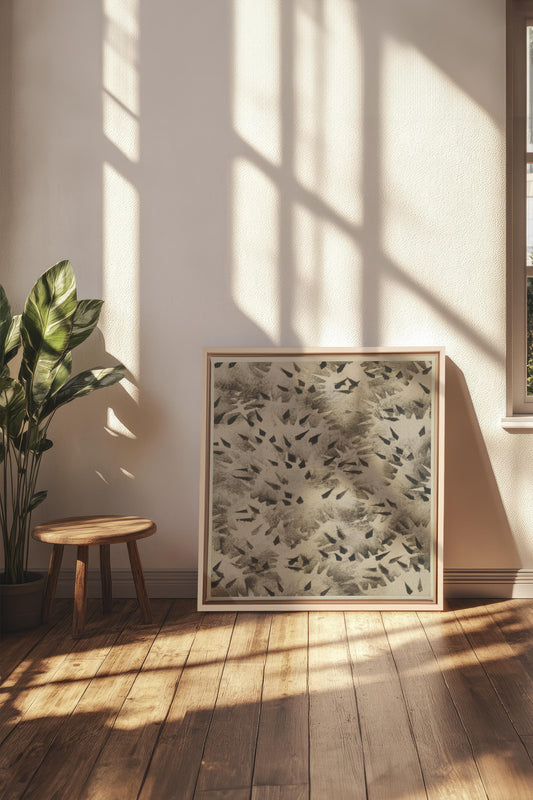 GRAIN D'OMBRE, Oeuvre sur toile étirée