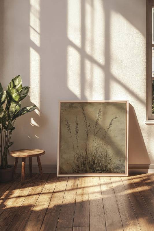CHAMPS OUBLIÉS, Oeuvre sur toile étirée