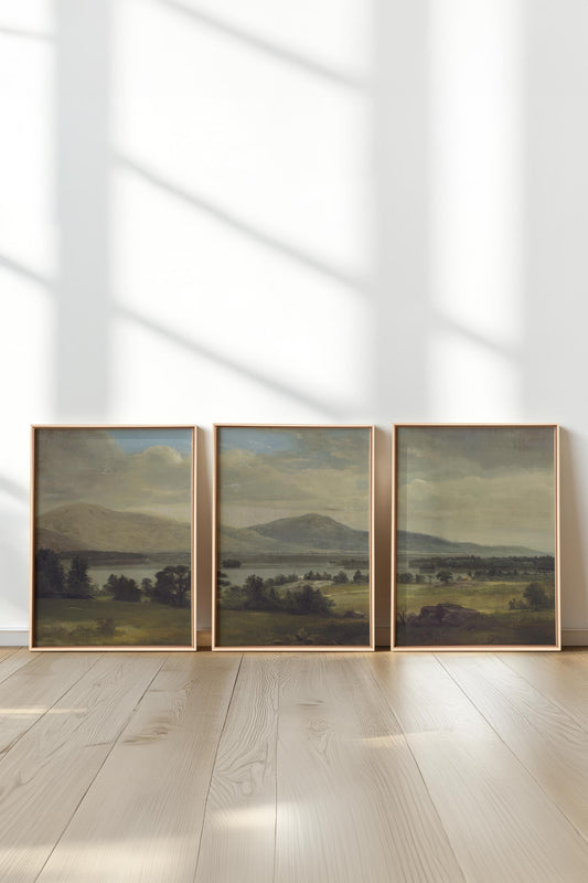 TRIO DES SAISONS DOUCES (3 works on stretched canvas)