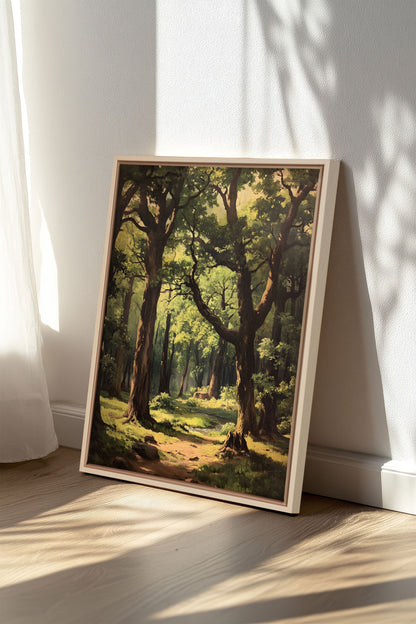 OLEKA CANVAS - MYSTIC TRAILS, Oeuvre sur toile étirée, encadré Naturel Clair