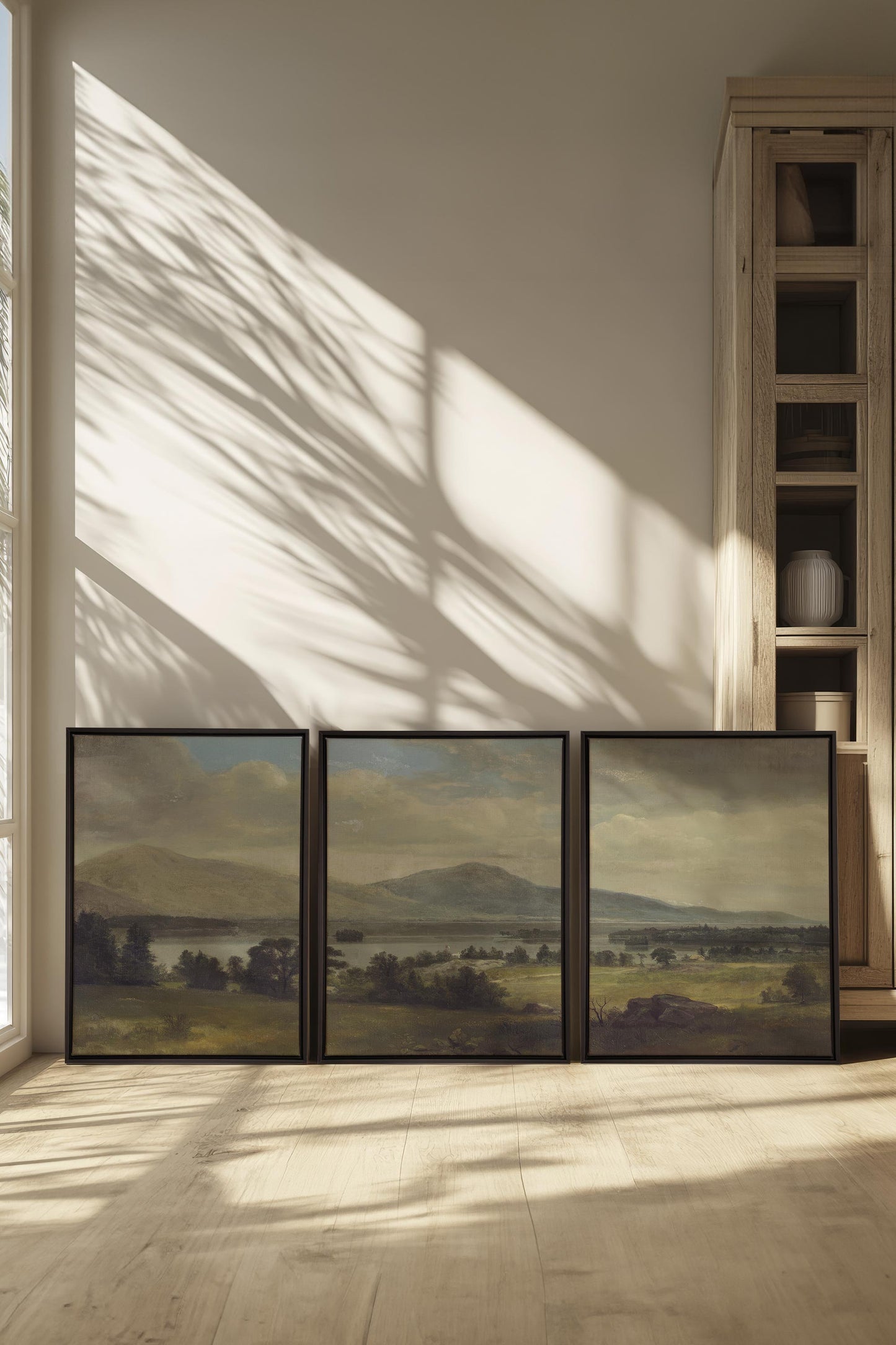 TRIO DES SAISONS DOUCES (3 works on stretched canvas)
