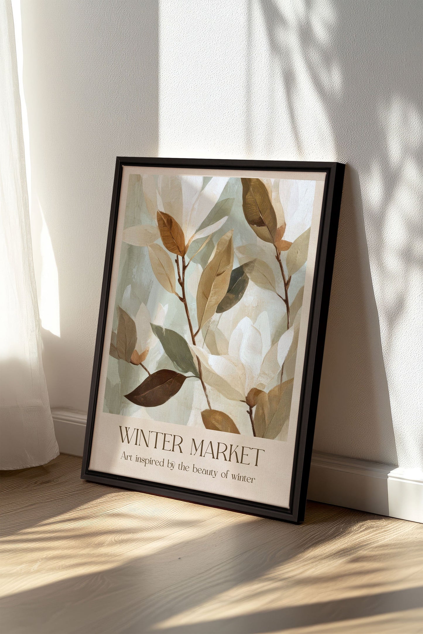 MARCHÉ HIVERNAL III, Work on stretched canvas