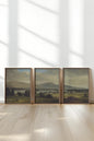 TRIO DES SAISONS DOUCES (3 works on stretched canvas)