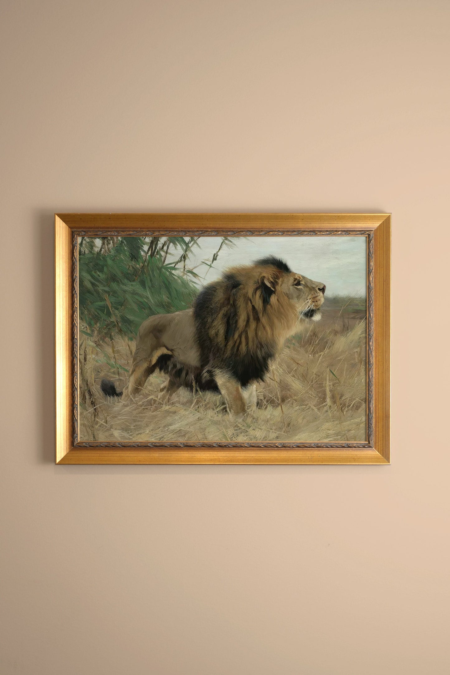 MAJESTÉ SAUVAGE, CADRE VINTAGE OR