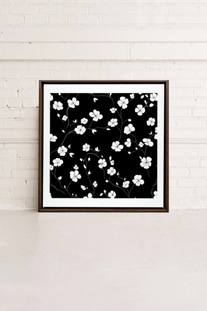 NOCTURNAL BLOOMS, Oeuvre sur toile étirée