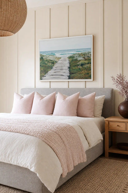 SALT AIR, Oeuvre sur toile étirée, encadré Blanc