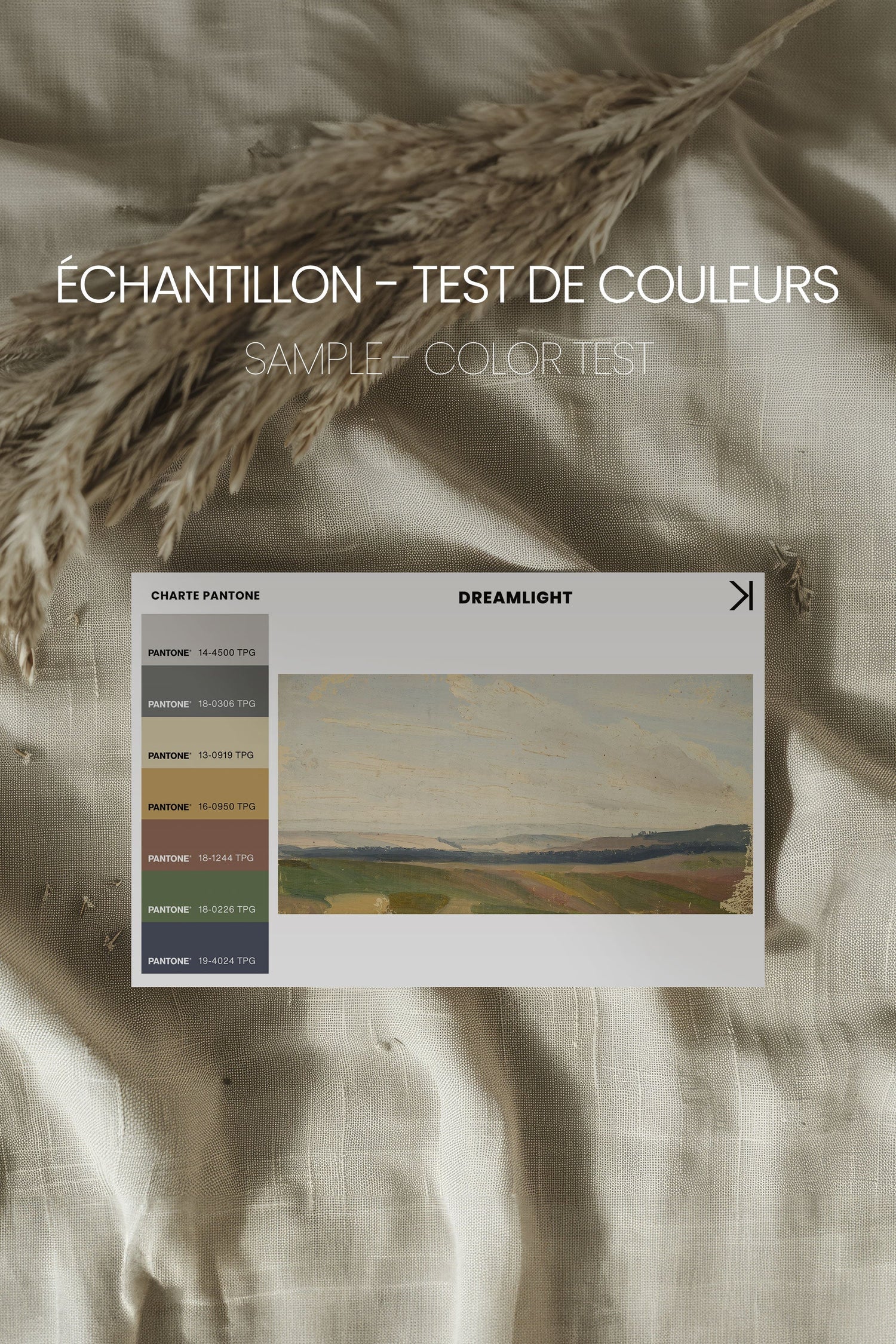 OLEKA CANVAS - DREAMLIGHT, Oeuvre sur toile étirée, encadré Naturel Clair