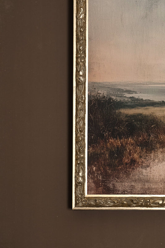 SAND AND MIST, VINTAGE SILVER FRAME