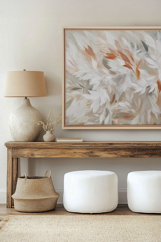 SOUFFLE DE PLUMES, Work on stretched canvas