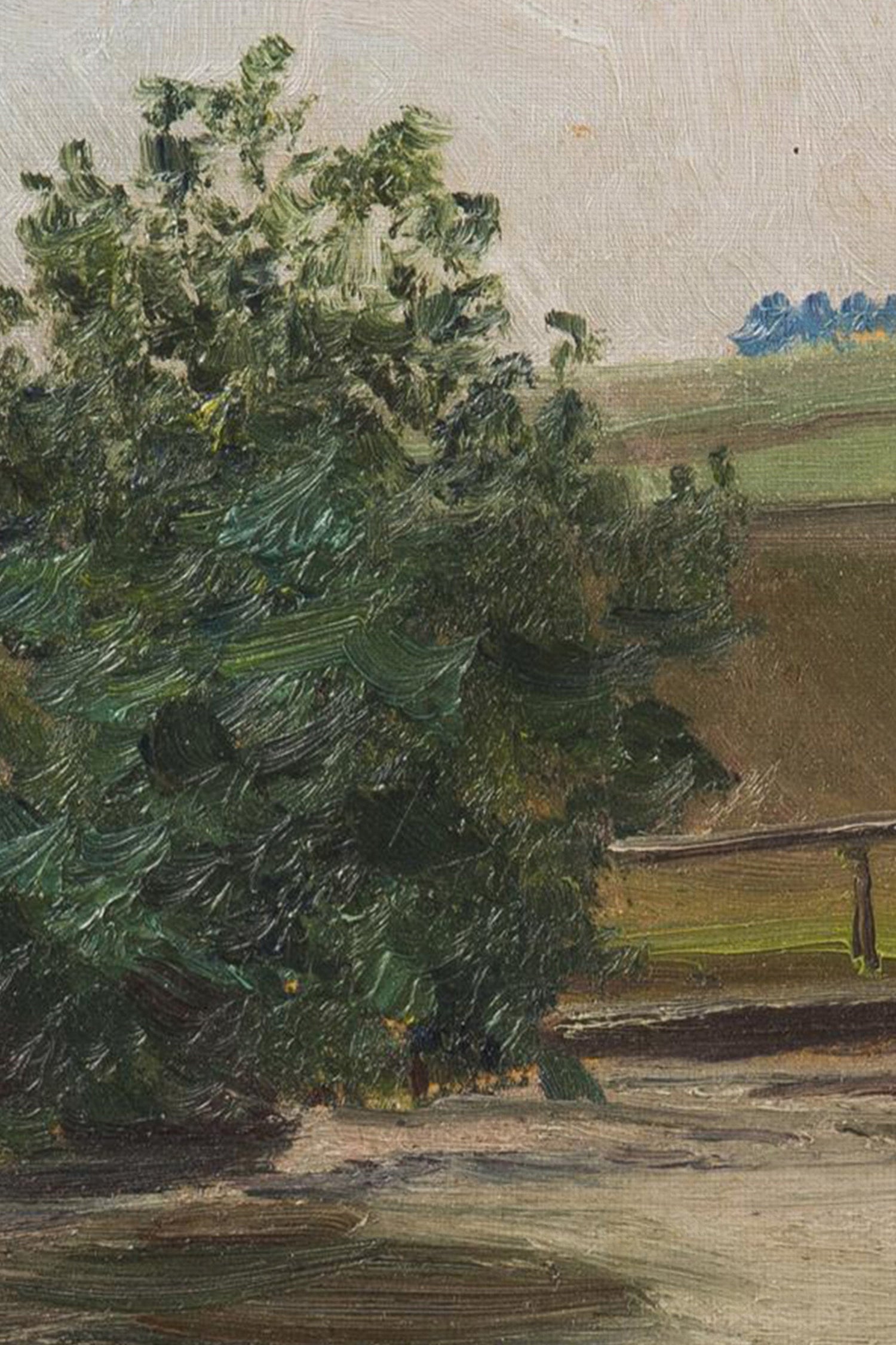 DOUCEUR DE PRINTEMPS, Oeuvre sur toile rigide, encadré Vintage Bronze