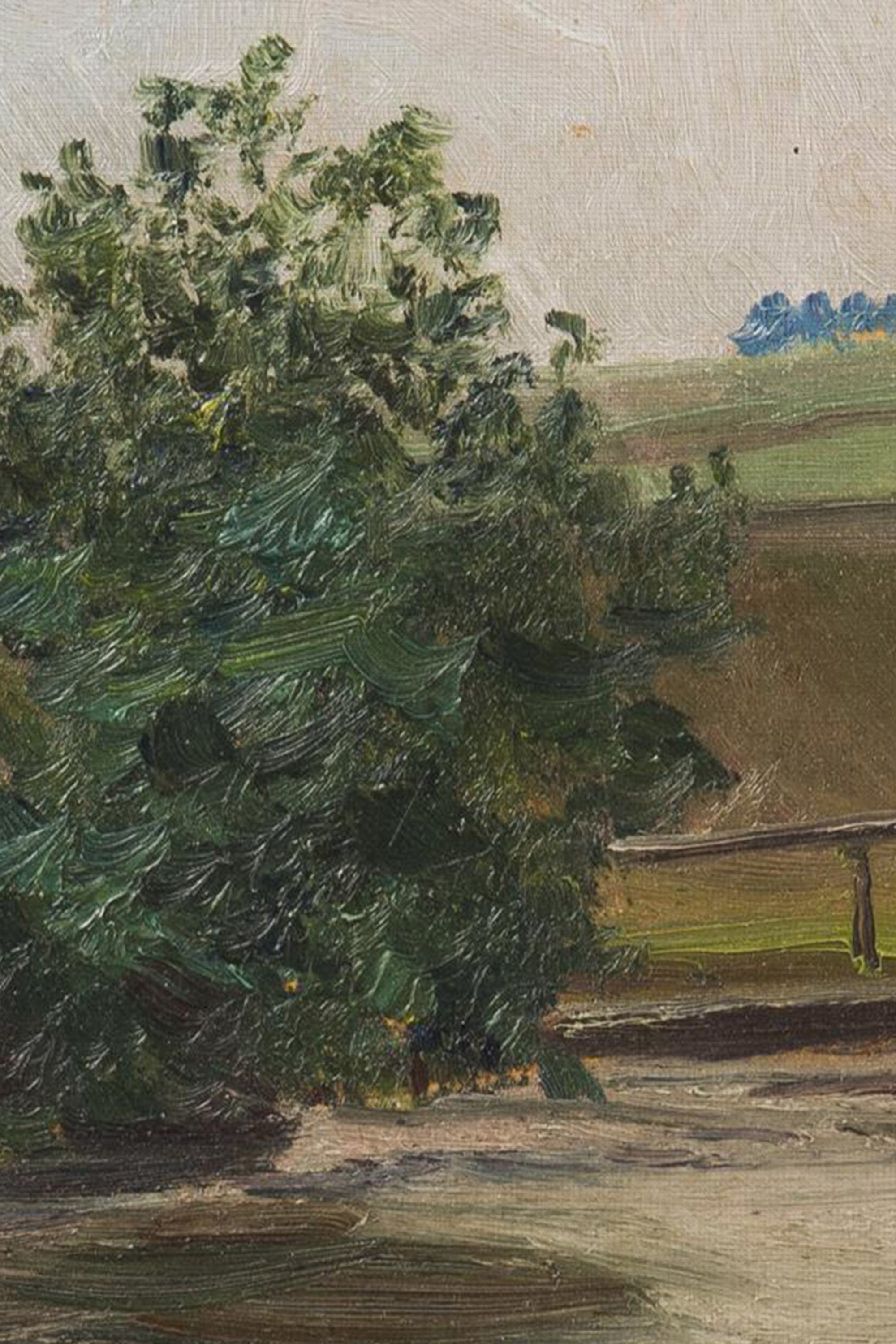 DOUCEUR DE PRINTEMPS, Oeuvre sur toile rigide, encadré Vintage Bronze