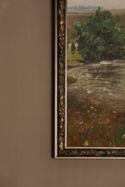 DOUCEUR DE PRINTEMPS, Oeuvre sur toile rigide, encadré Vintage Bronze