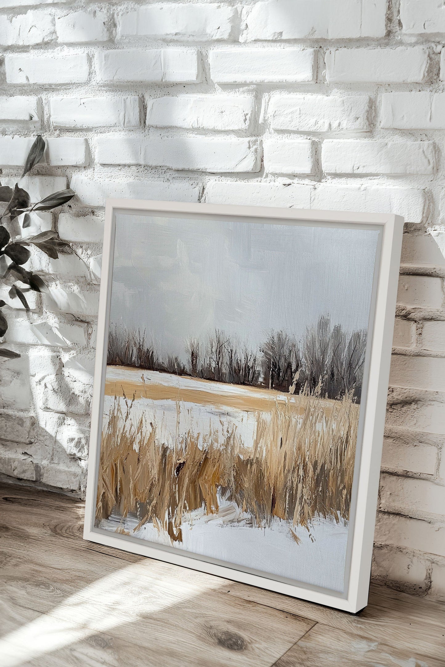 CHAMPS D'HIVER, Work on stretched canvas