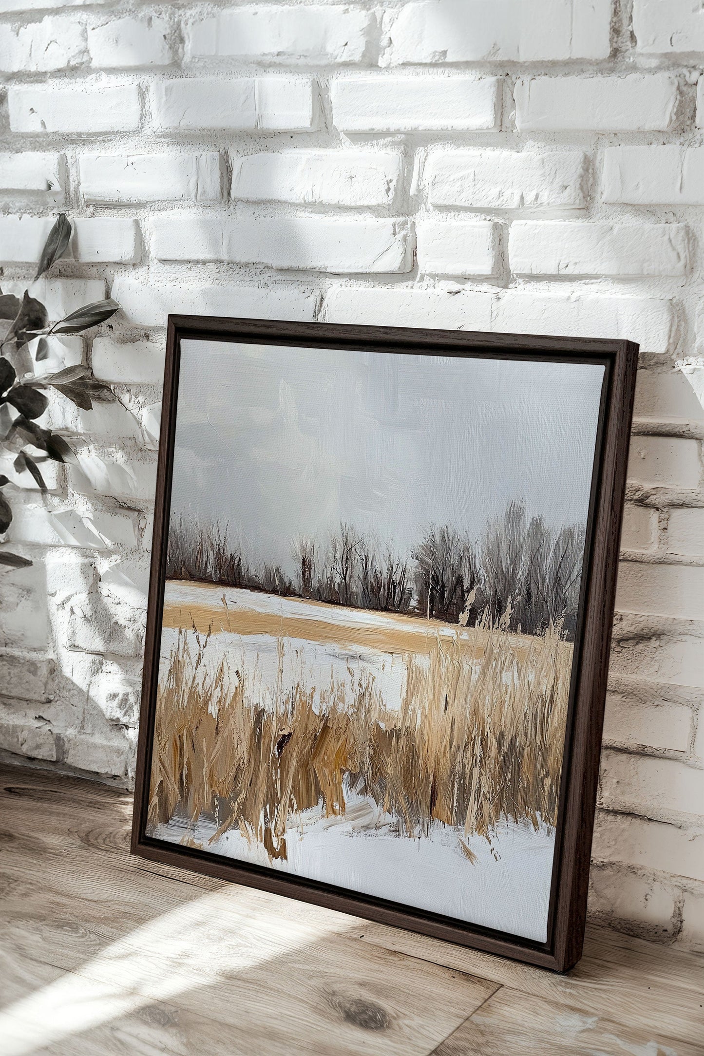 CHAMPS D'HIVER, Work on stretched canvas