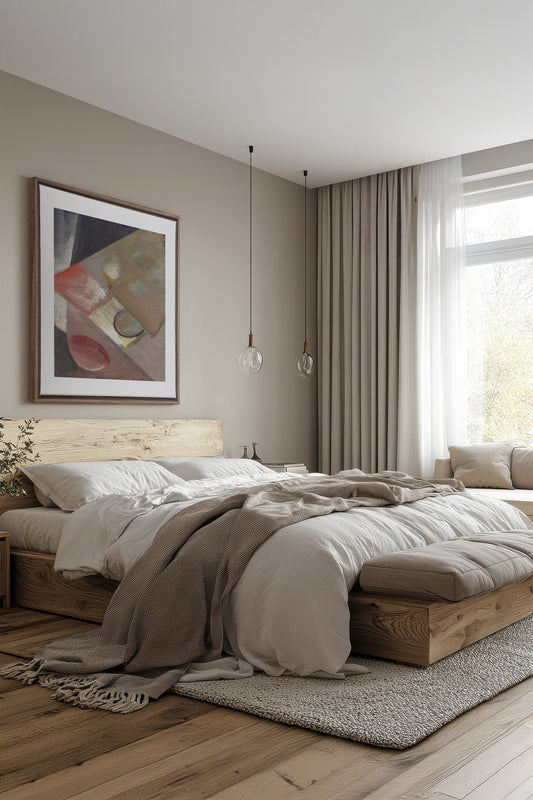 TRAME D'OCRE, Oeuvre sur toile étirée