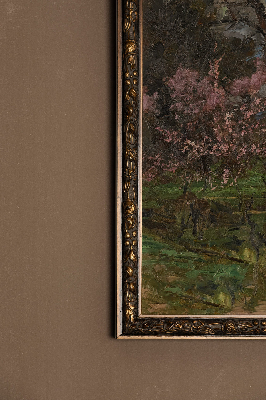 FLORAISON SAUVAGE, Artwork on rigid canvas, framed in Vintage Bronze