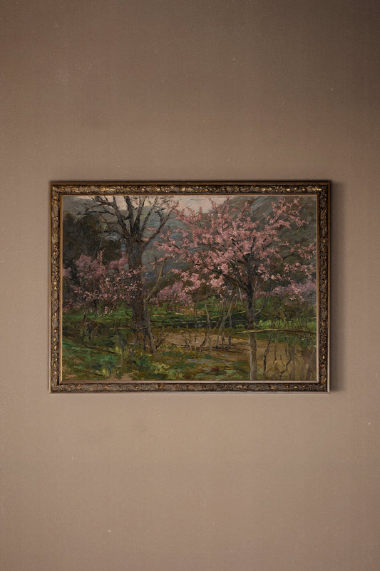 WILD FLOWERS, VINTAGE BRONZE FRAME