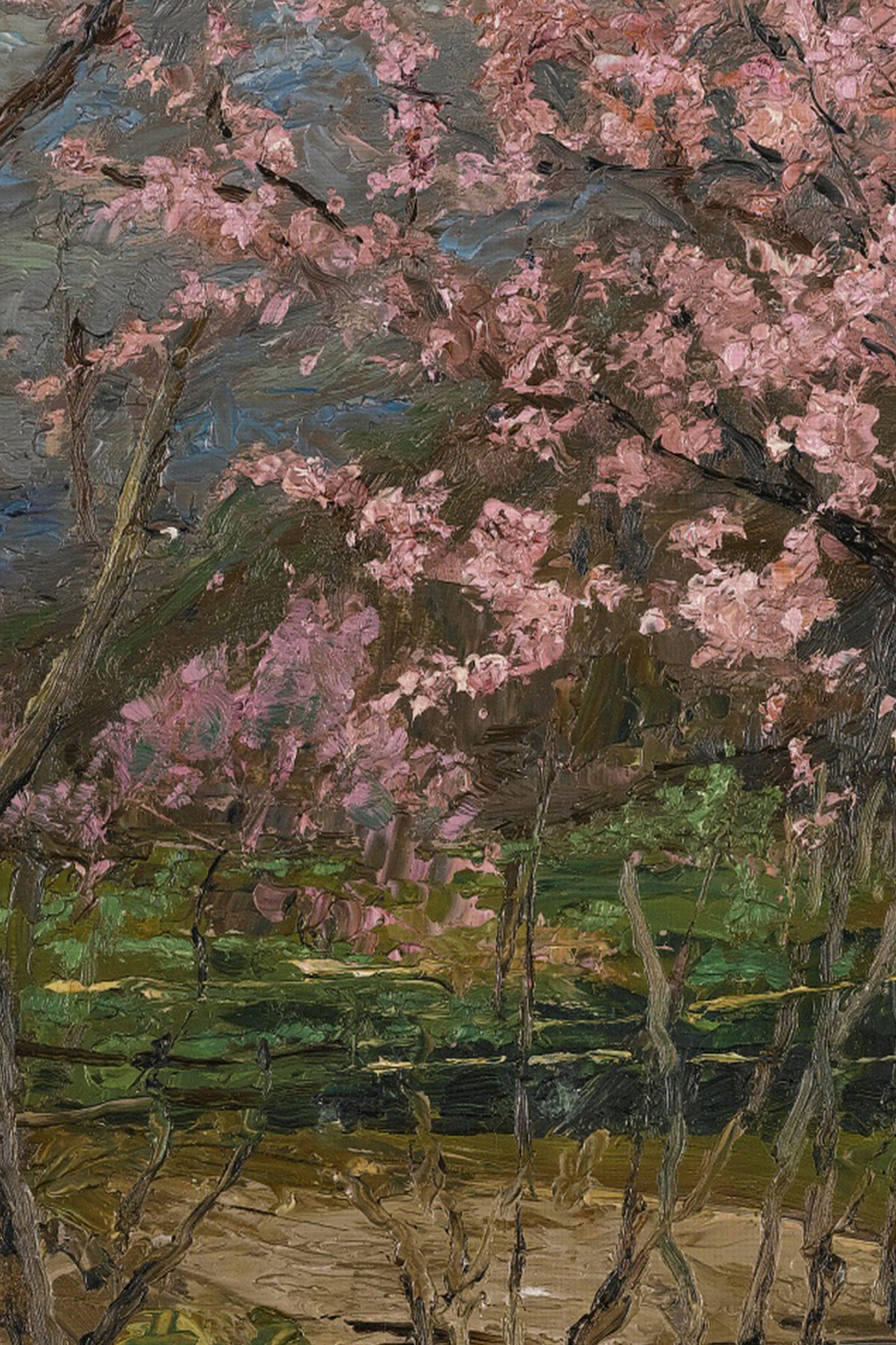 FLORAISON SAUVAGE, Oeuvre sur toile rigide, encadré Vintage Bronze