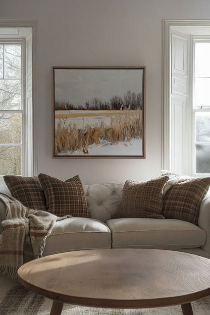 CHAMPS D'HIVER, Work on stretched canvas