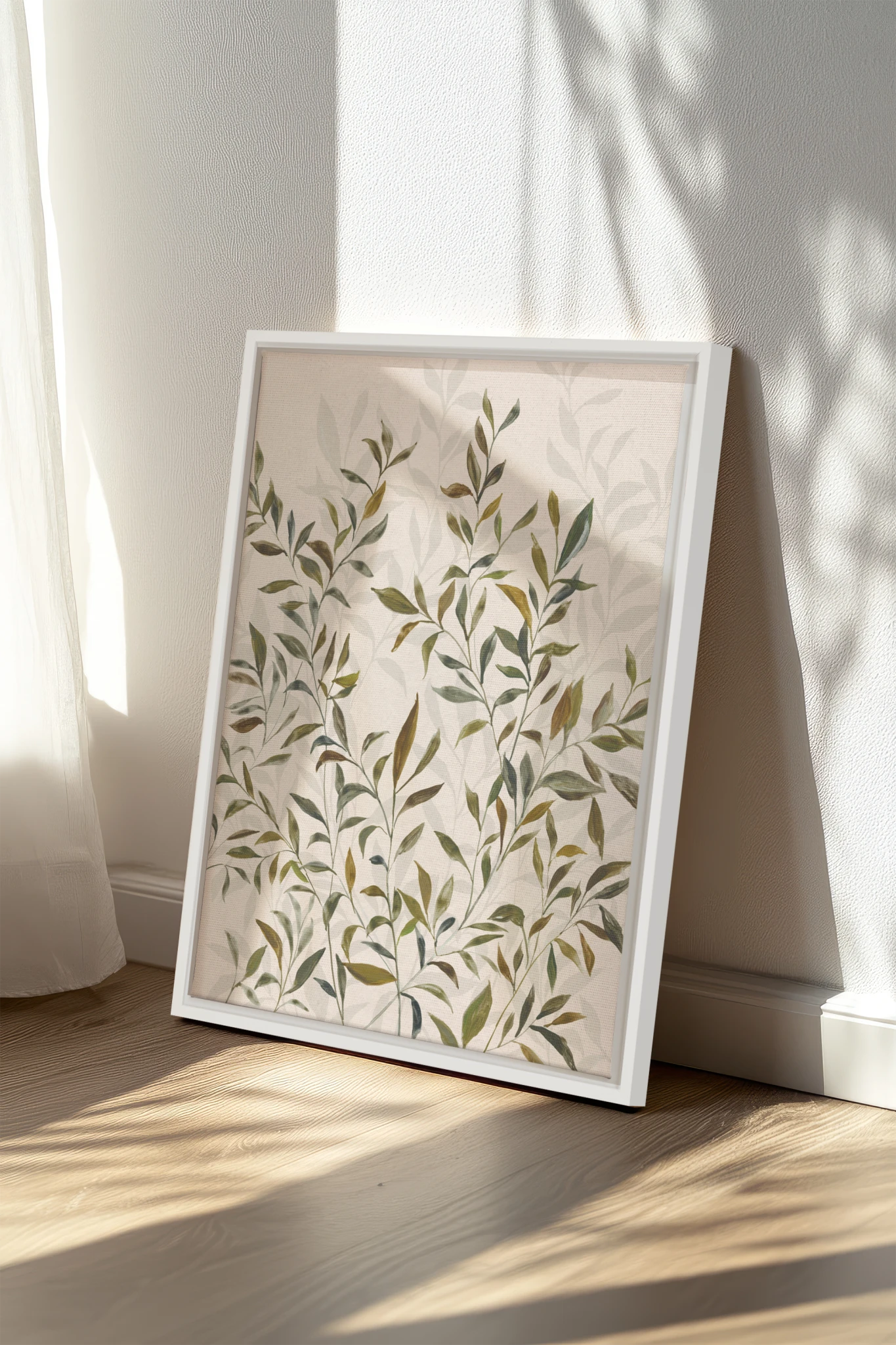 Jardin de Sauge, Oeuvre sur toile étirée