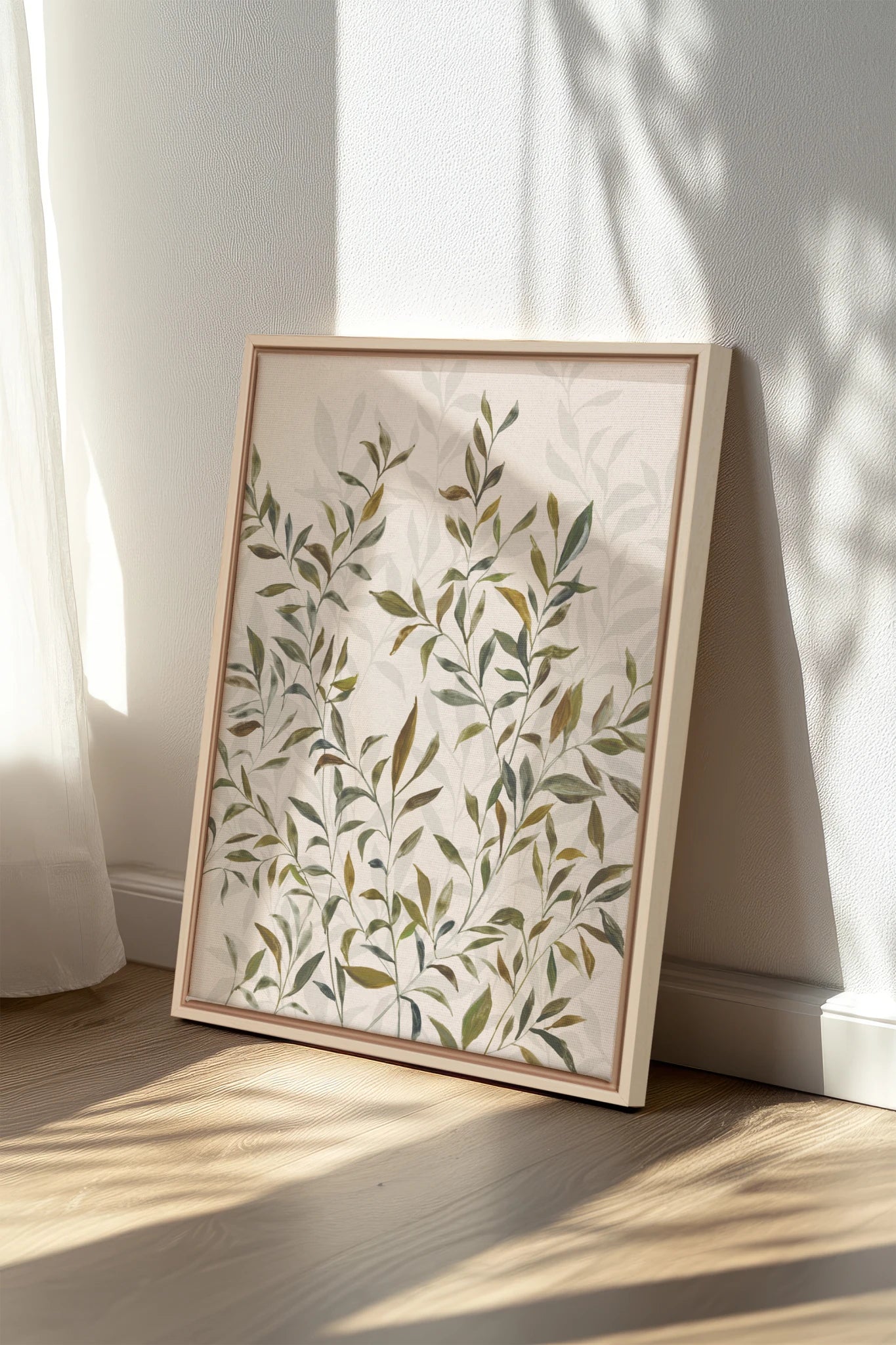 Jardin de Sauge, Oeuvre sur toile étirée