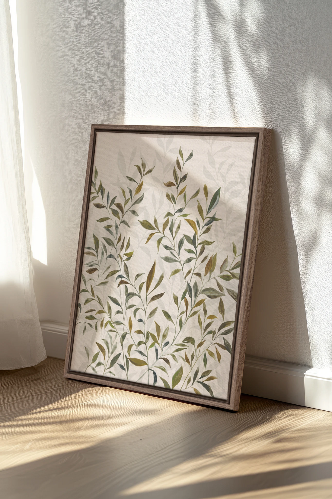 Jardin de Sauge, Oeuvre sur toile étirée
