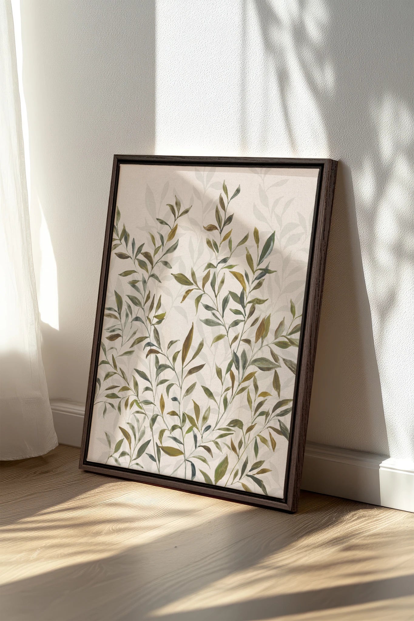 Jardin de Sauge, Oeuvre sur toile étirée