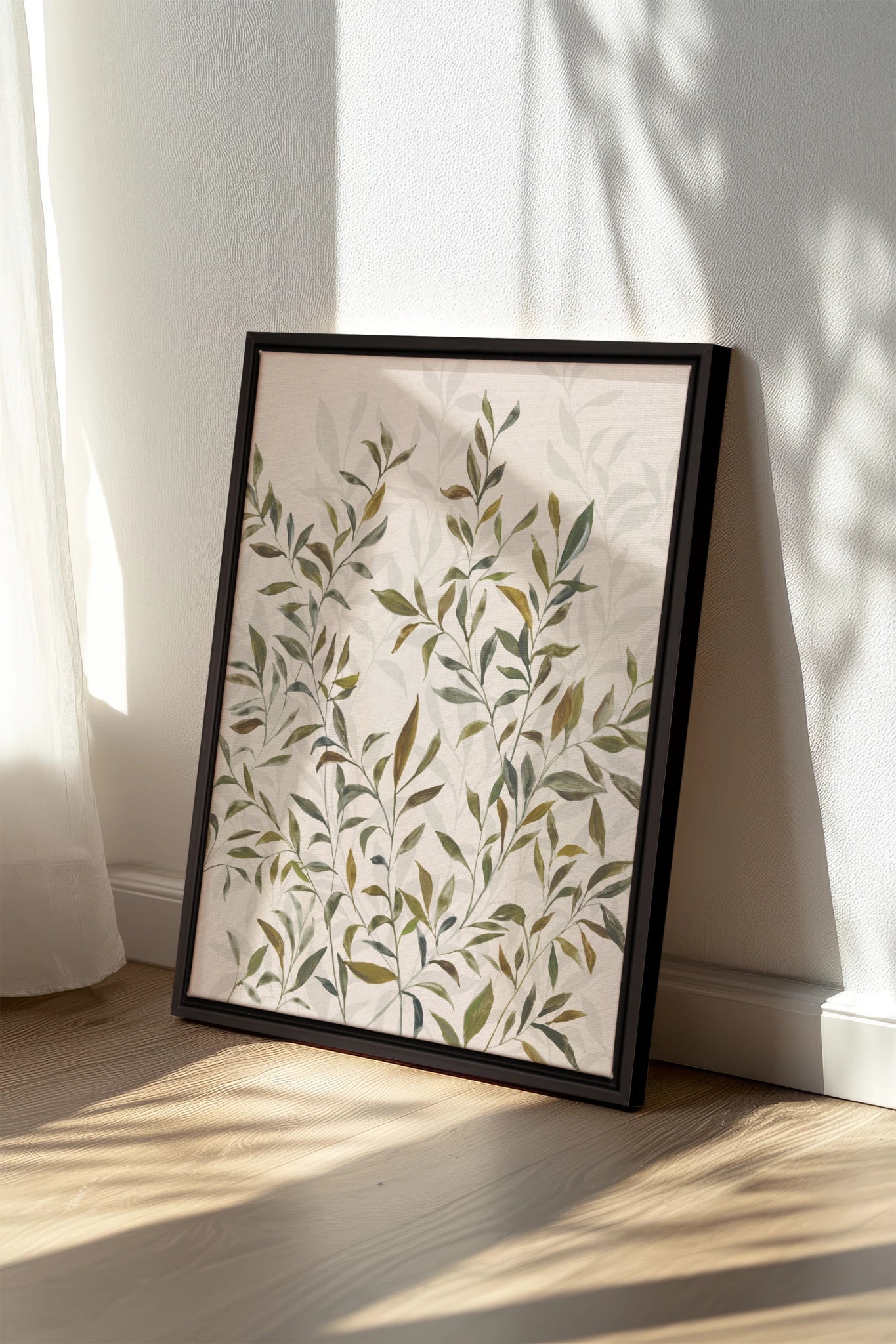 Jardin de Sauge, Oeuvre sur toile étirée
