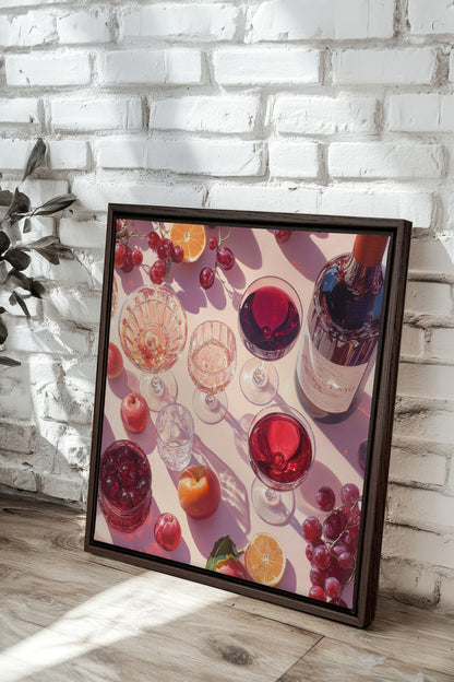 COCKTAIL DE SAISON, Oeuvre sur toile étirée